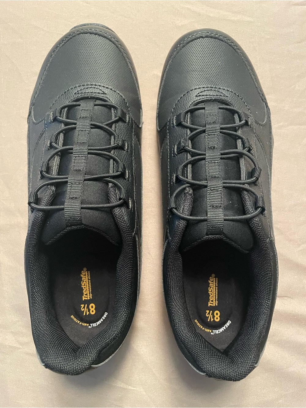 Tredsafe Women's Black Slip-On Shoes Slip Resistant Work Wear - Size 8.5